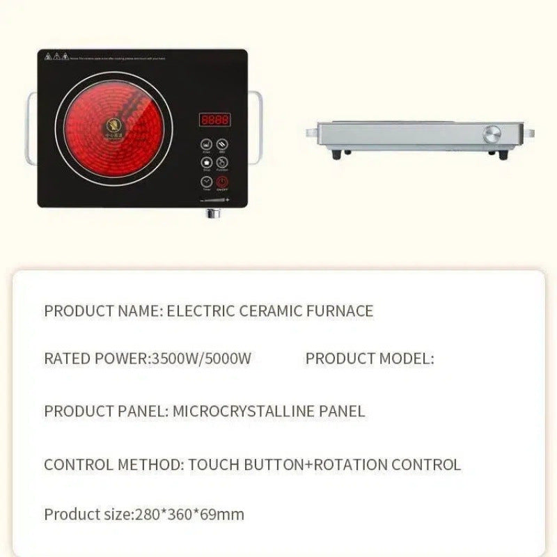 Electric ceramic cooker - high-power multifunctional induction cooker for home cooking, stir-frying, and hot pot - cross-border wholesale