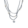 Black rice bead necklace wholesale cross-border shell necklace pearl women's niche design bohemian style clavicle chain