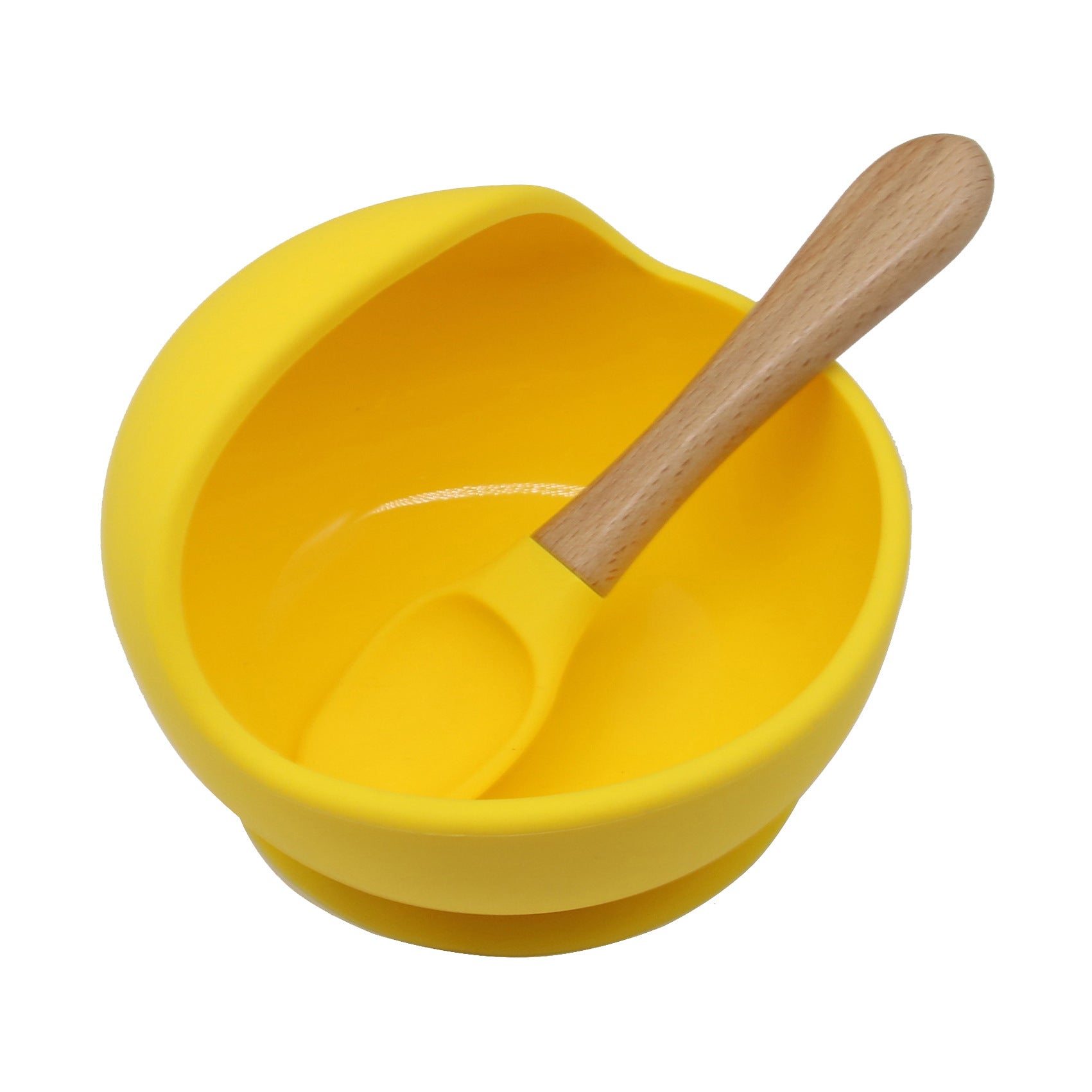 Cross-border new products baby silicone bowl baby eating fork spoon feeding tableware complementary food bowl simple silicone bowl set