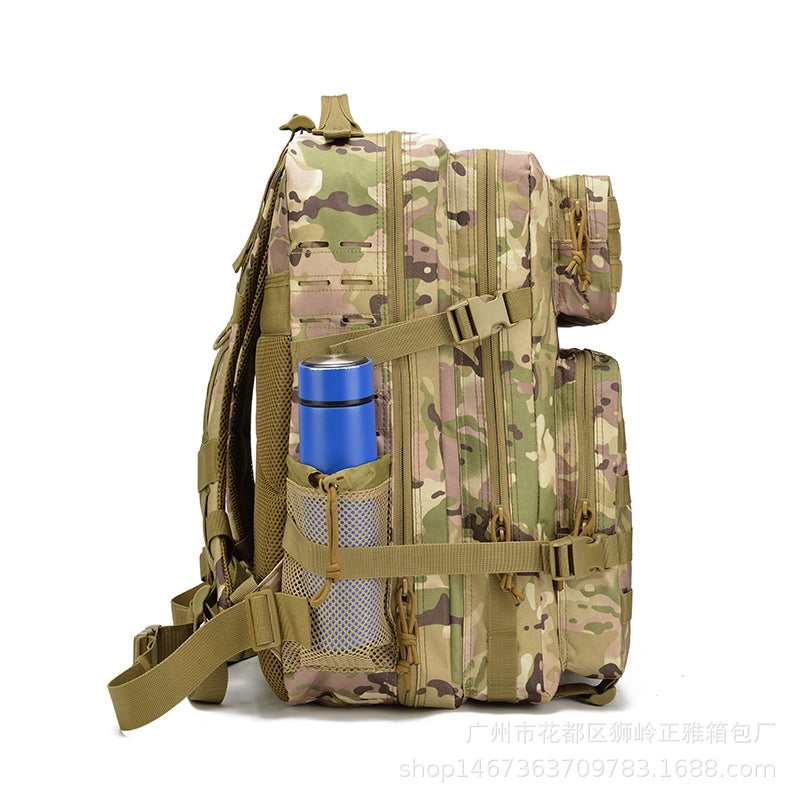 New outdoor tactical waterproof backpack, hiking and camping large-capacity MOLLE expansion outdoor backpack