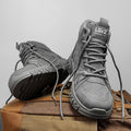 Boots men's shoes spring high-top british style retro mid-top workwear boots outdoor sports hiking desert combat boots