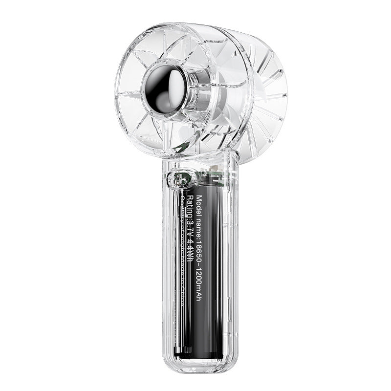 new transparent handheld fan - outdoor usb rechargeable high-velocity portable turbine mini fan - wholesale