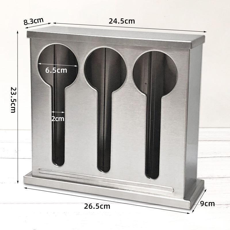 Square stainless steel ladle holder with lid - stainless steel spoon organizer - ladle box - spoon rest - commercial grade for restaurants and cafes