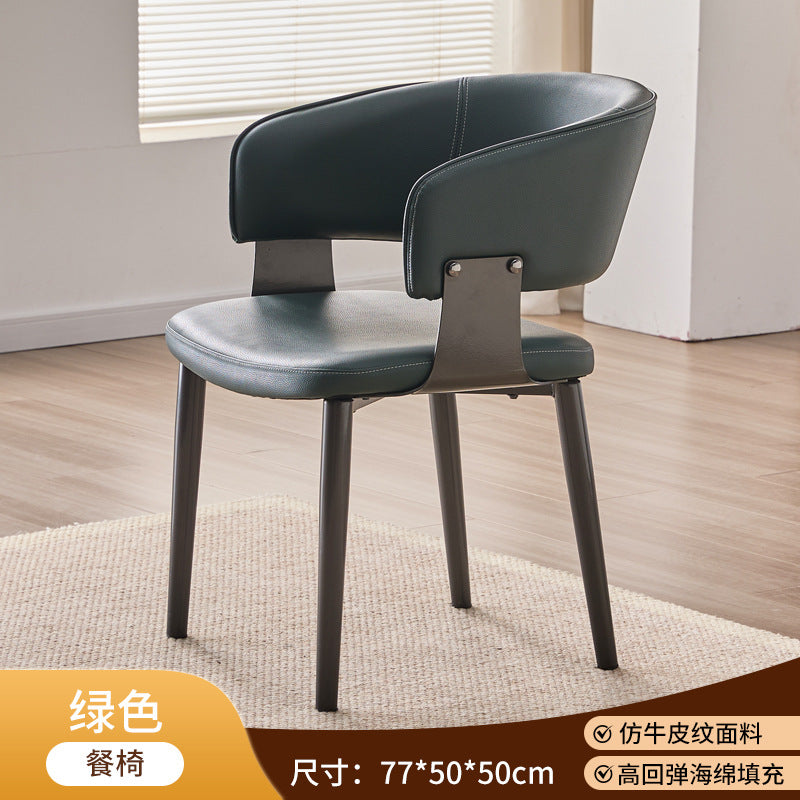Source factory personalized italian accessible luxury backrest dining chair manufacturer wholesale restaurant scandinavian modern casual backrest chair