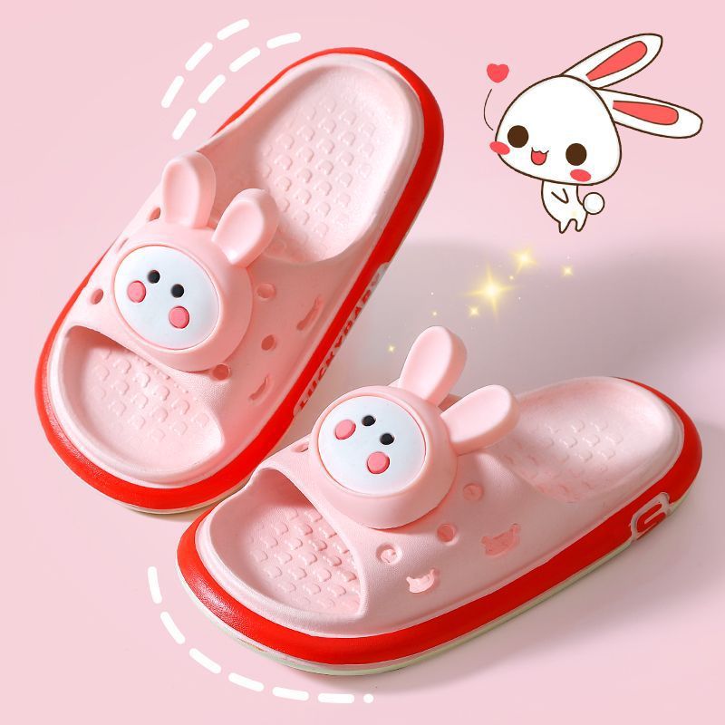 New children's slippers summer home bathroom bath cartoon non-slip boys baby soft sole princess style slippers wholesale