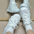 Best sellingthick soledad shoes women's spring & fall hong kong style ins trend retro 2026 new arrivaleasiest for match height increasing casual sports shoes