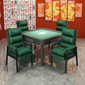 Mahjong chair for playing mahjong, backrest for chess and card room, plaid, long-sitting conference stool, mahjong parlor, for home office chair