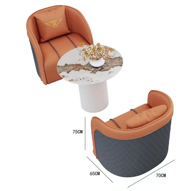 Luxury milk tea shop/coffee shop double seater casual reception/meeting pub/bar booth sofa and coffee table set