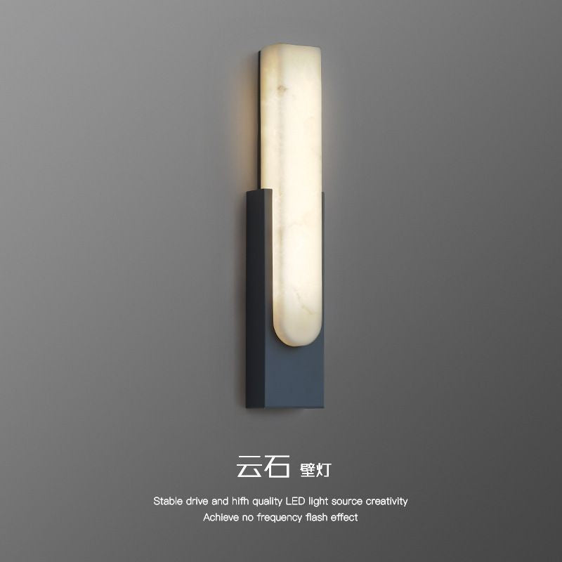 Nordic marble wall lamp - minimalist & luxe style for living room, bedroom, stairway, hallway, balcony, and bedside