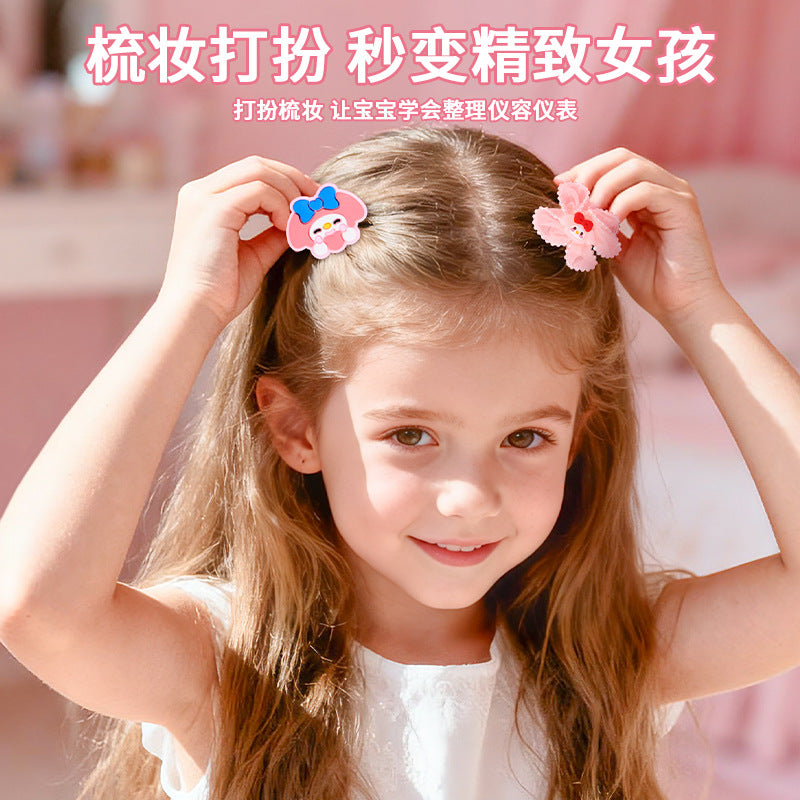 Melody play house children's dressing table suitcase accessories suit toy girls princess suitcase puzzle
