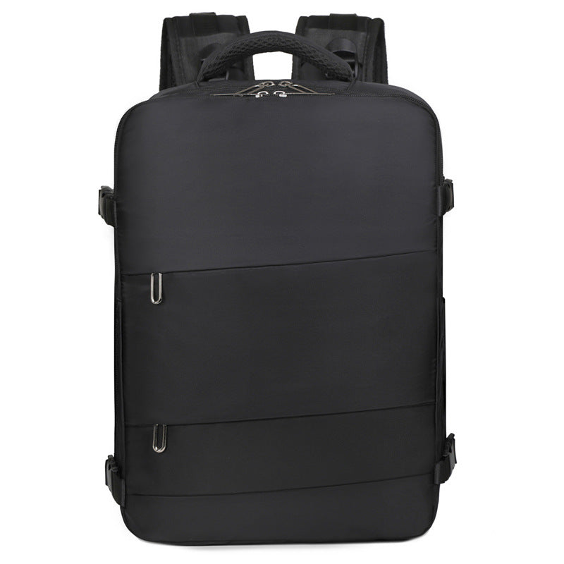 New business commuter backpack men's and women's pull rod travel backpack multi-layer simple casual laptop bag