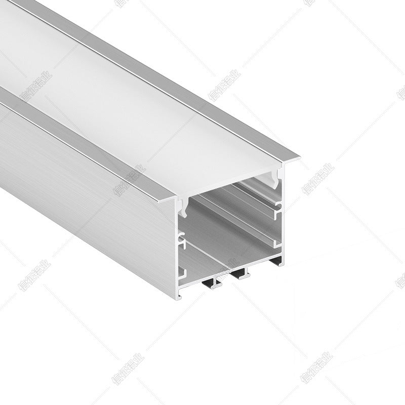U-shaped line line lamp led light slot aluminum slot surface installation embedded double-layer modeling office ceiling linear light slot