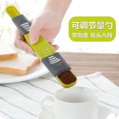 New arrival kitchen quantitative spoon graduated spoon measuring spoon adjustable gram spoon coffee measuring spoon baking measuring spoon