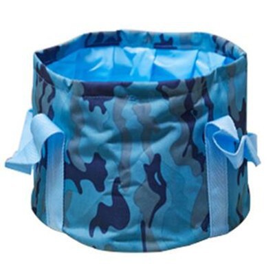 Foldable basin - portable travel round durable travel essential - outdoor water tank - portable bucket - collapsible wash basin