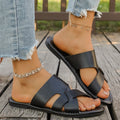 summer new arrival: women's plus-size flat slippers for cross-border e-commerce. wholesale available. dropshipping to  and . (price difference: $0.67)