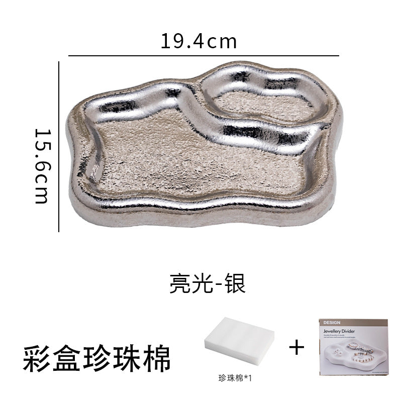 Insaccessible luxury desktop jewelry storage display tray popular photo props good-looking stylish tray storage tray