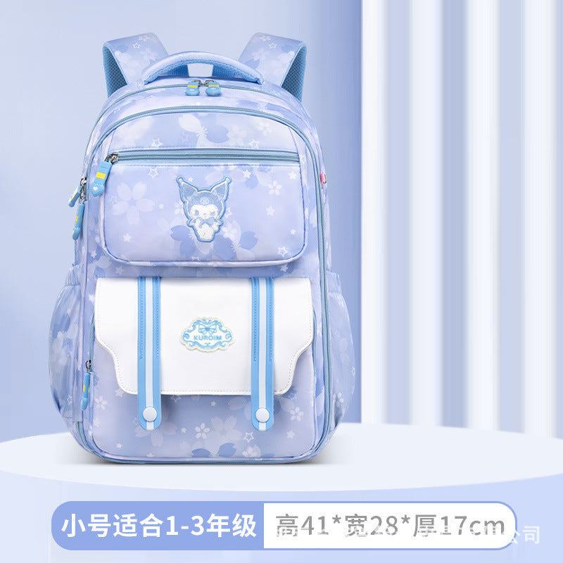 New primary school schoolbag, girls, sixth grade girls, girls, children, ultra-light and lightweight spine care,  wholesale