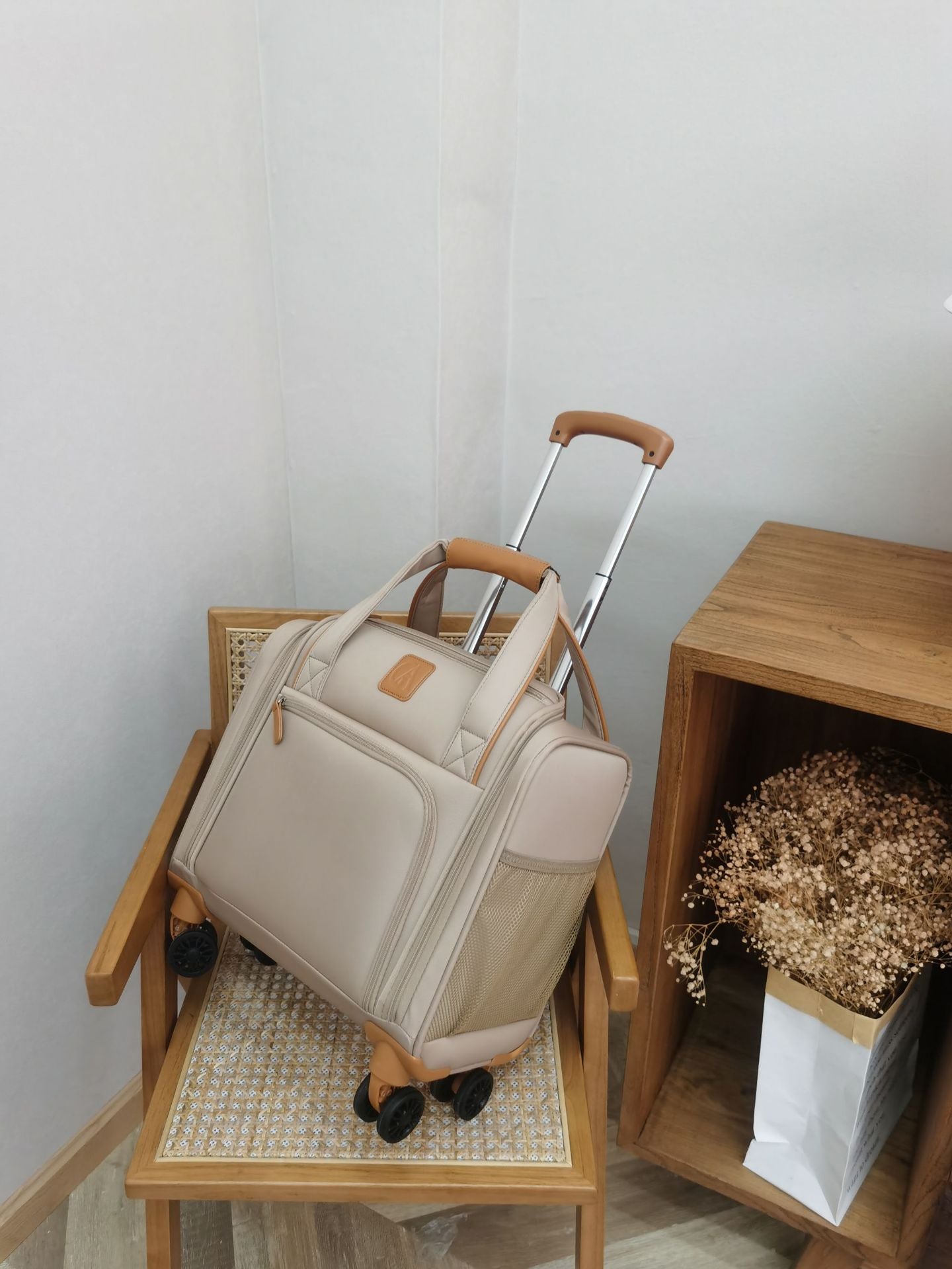 Oxford cloth suitcase 16 inch small boarding case children's trolley case wear-resistant canvas bag waterproof travel bag