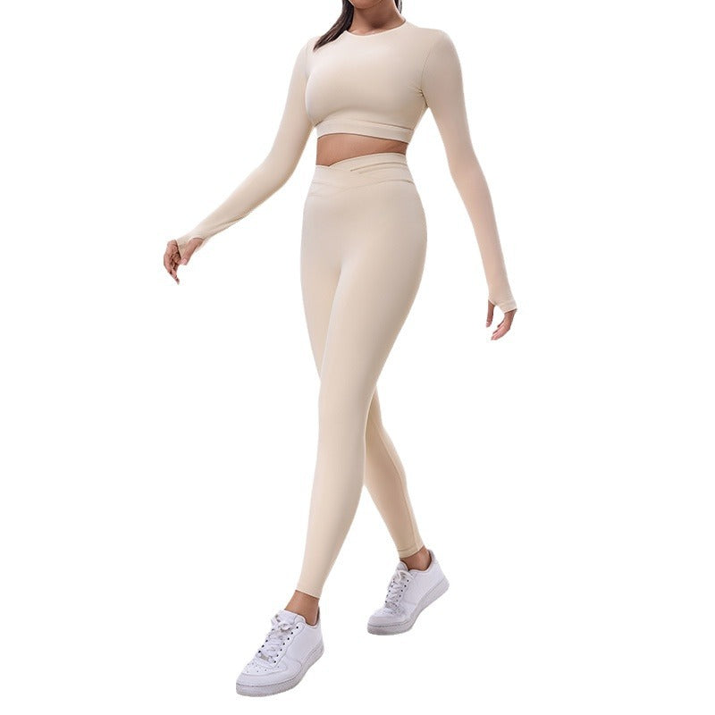 New backless fall/winter activewear top for women - padded, beautiful back, pilates, yoga, long sleeve workout top