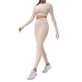 New backless fall/winter activewear top for women - padded, beautiful back, pilates, yoga, long sleeve workout top
