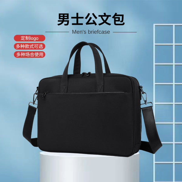 New Men's Business One Shoulder Oblique Span Bag Commuter Stylish Simple Office Lightweight Large Capacity Computer Bag Handbag