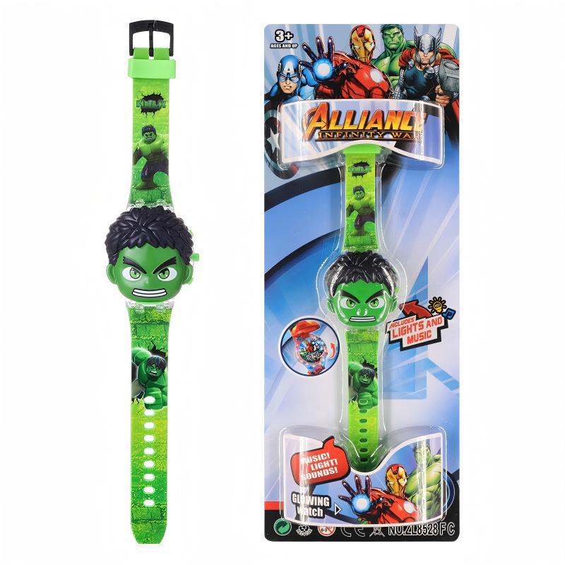 New musical light-up cartoon flip electronic watch for kids - educational toy, perfect birthday gift for preschoolers (boys & girls)