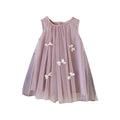 Girls' sleeveless 3d bow mesh dress - princess style summer dress for baby girls and toddlers - sweet and adorable
