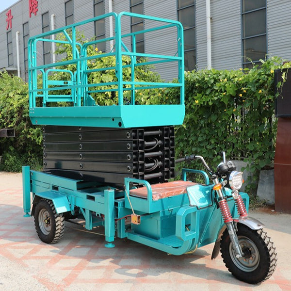 Three-wheel truck lift manufacturer mobile scissor aerial work vehicle electric hydraulic three-wheel lift