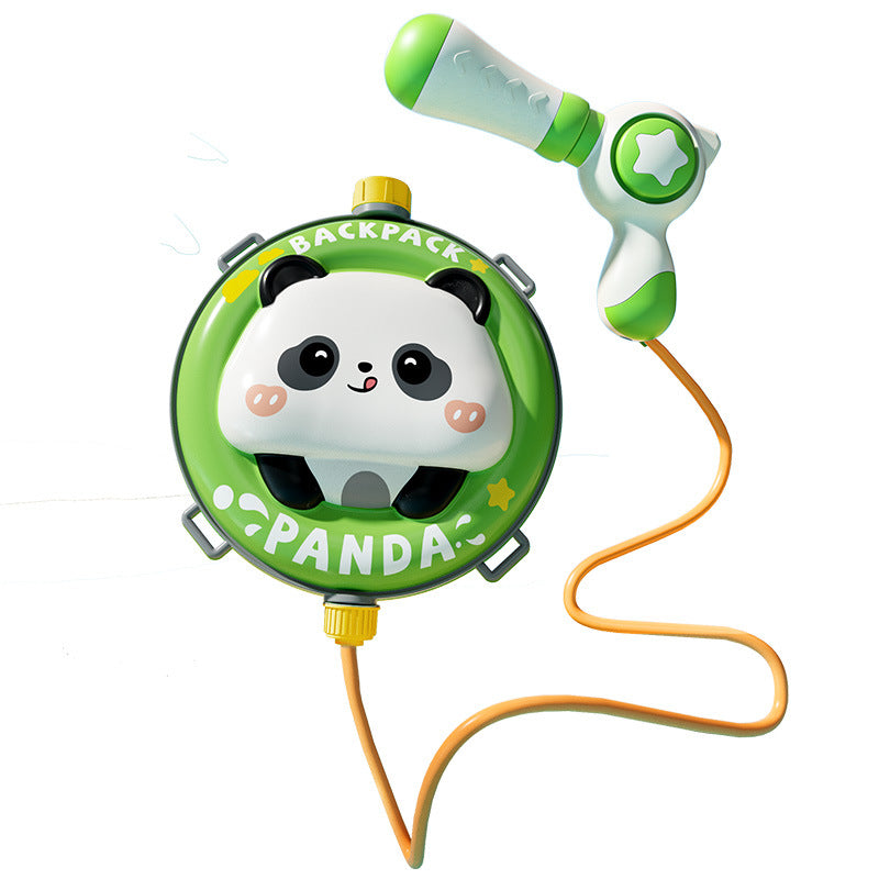 【cross-border】kids' backpack water gun - beach water play, pull-out dinosaur water gun toy - wholesale supply