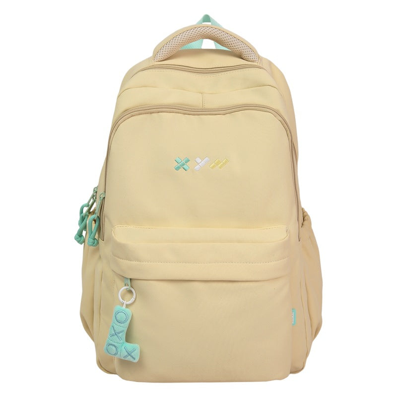 School bag, male and female couples, Japanese cute large-capacity ins backpack, trendy versatile backpack, middle school students