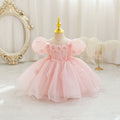 New in stock: girls' floral wedding dress princess gown - perfect for baby's first birthday party!