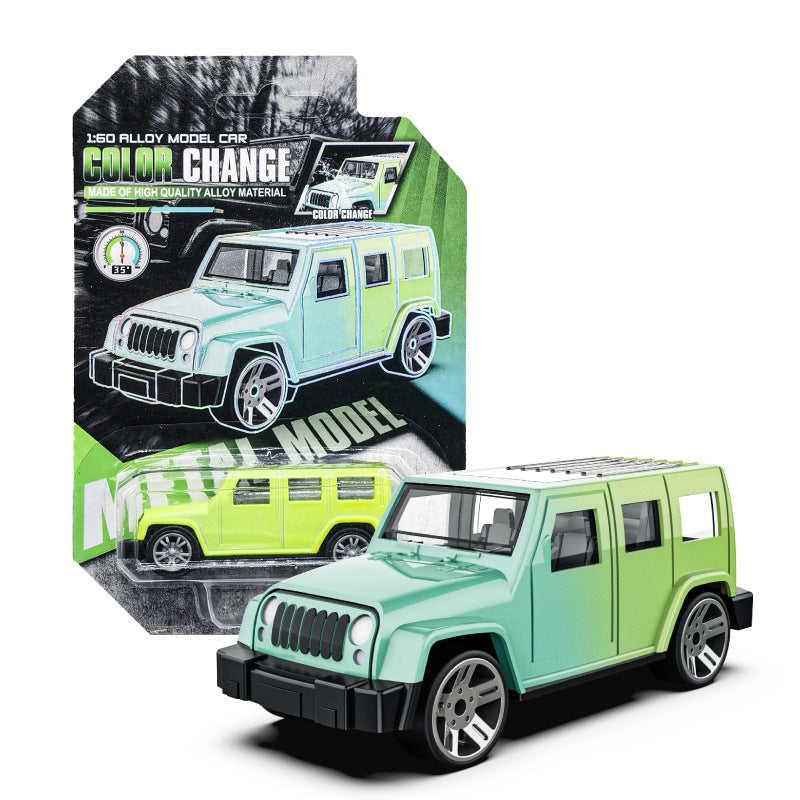【customizable】color-changing alloy car toy - racing model for boys, children's simulation car, metal sports car