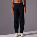 Clearance casual wide-leg yoga pants - tummy control, butt-lifting, outdoor sports trousers - corduroy striped fitness leggings for women