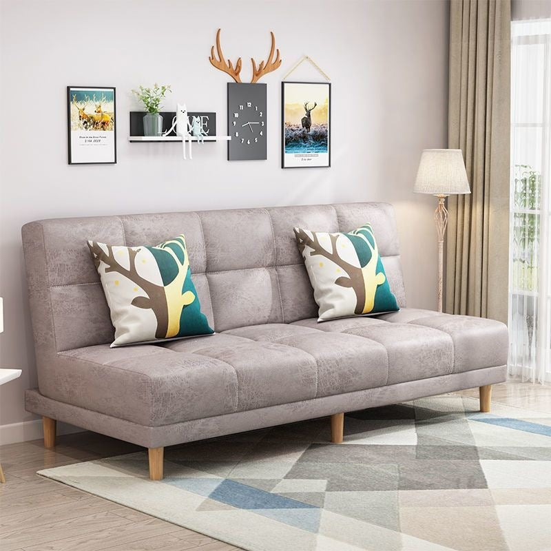 Modern chaise l-shaped sofa bed for small apartments - ready to ship, convertible two-in-one, double folding bed