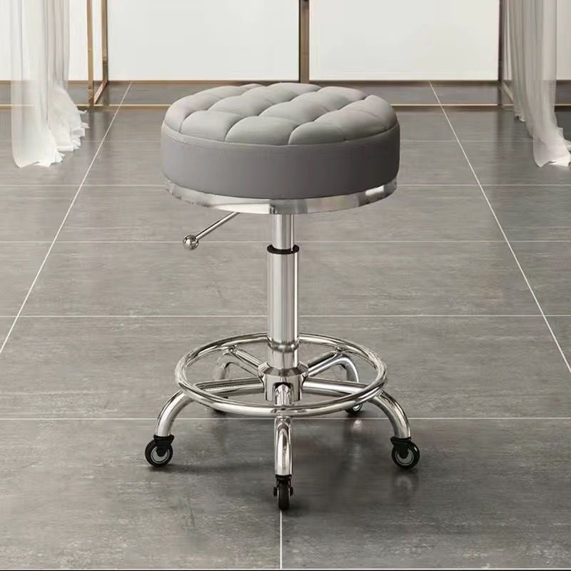 Beauty stool pulley beauty salon large work stool hairdressing shop hairdressing stool manicure adjustable chair for home round stool