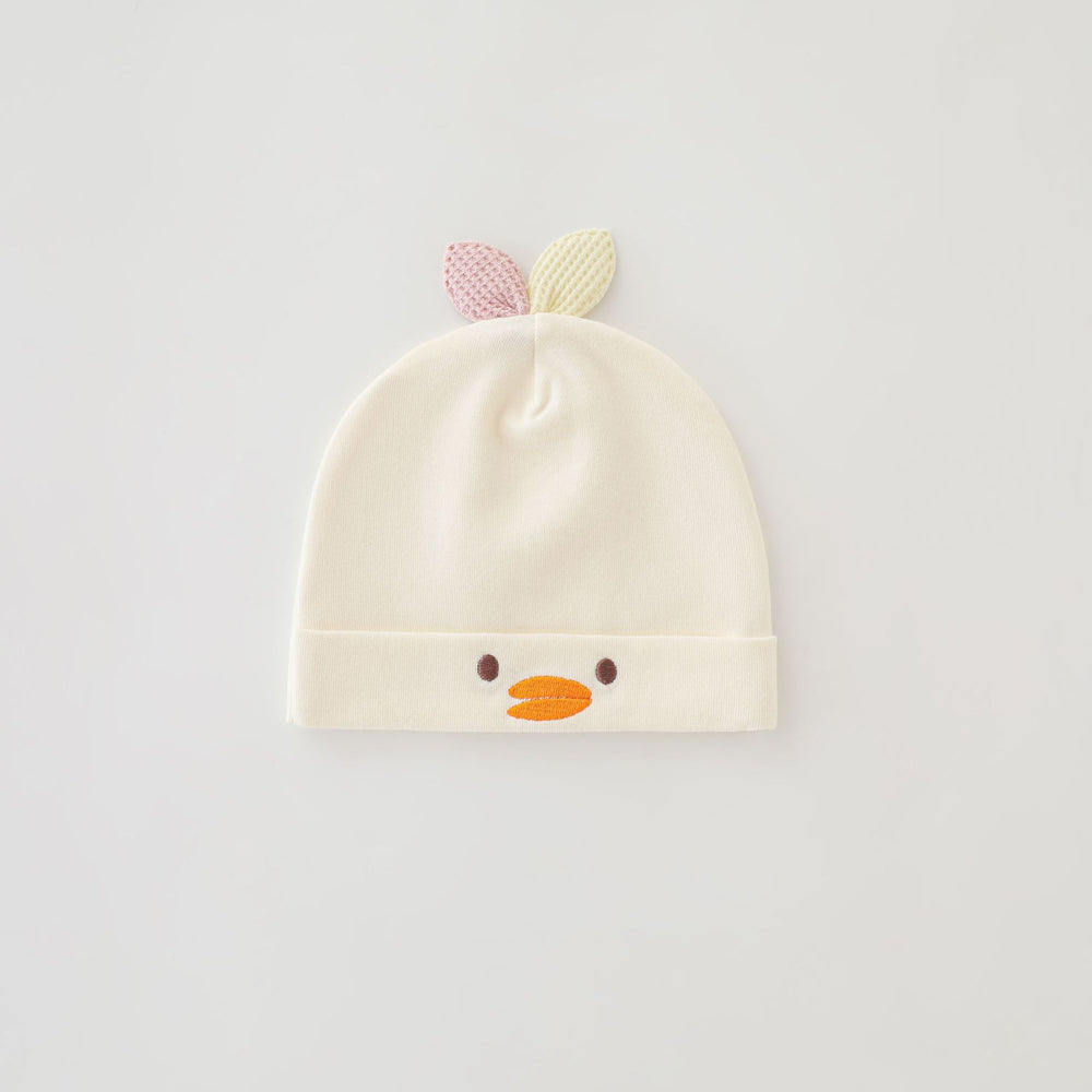 Processing oem personalized autumn winternew arrival double layer kids fetal cap cartoon embroidercute full moon newborn fontanelle