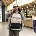 Backpack maillard color classy school bag junior high school student school bag casual travel couple student school bag