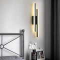 Modern minimalist linear wall sconce - bedroom bedside, living room background, wall lamp - minimalist light luxury aisle corridor led light