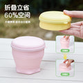 2025 new cross-border silicone macaron cup - cute & fun foldable water bottle, 180ml - promotional gift