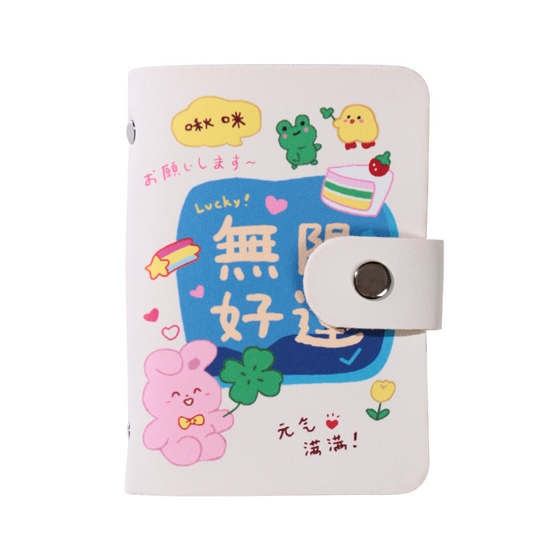 Ping An Joy Card Bag Women's Small Ultra-thin High-value Anti-magnetic ID Bag Driving Book Business Card Clip Card Holder Multi-Card Holder