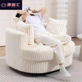 Cream style lazy sofa corduroy swivel chair living room for homeaccessible luxury pink casual chair single sofa chair