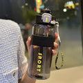 Large capacity water bottle for travel, sports, and fitness - dual drinking options, student straw cup, plastic outdoor water bottle - wholesale & customization available