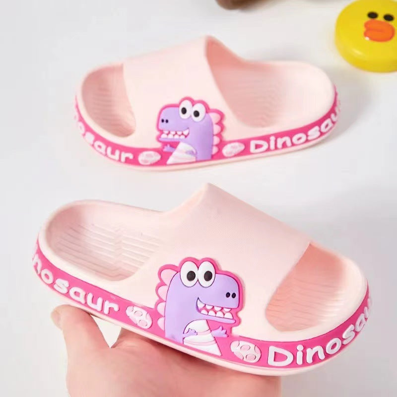 2022 summer new arrivals: kids' cartoon dinosaur flip-flops - soft sole, non-slip sandals for toddlers and young children, perfect for outdoor wear