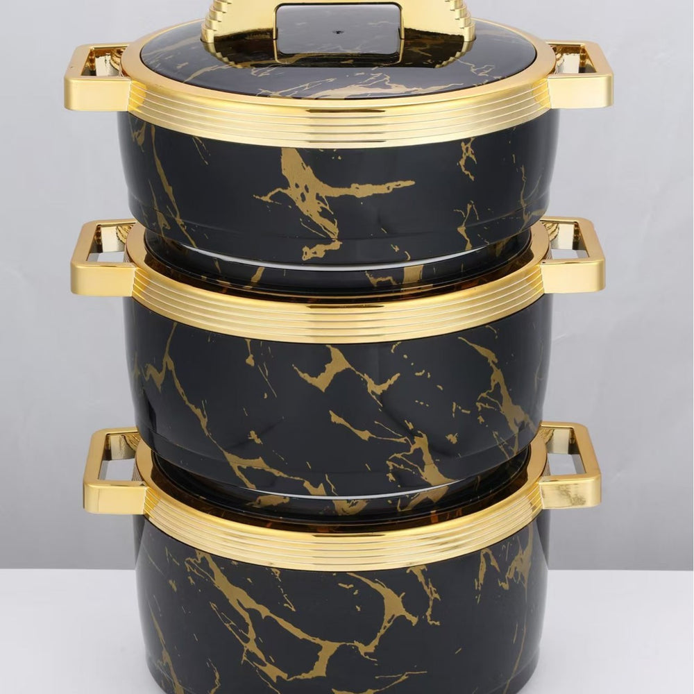 Factory direct cross-border hot selling insulated lunch box stainless steel food container insulated pot kitchen tableware new three-piece set