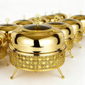 Gold luxury hanging buffet warmer - hotel restaurant wedding banquet buffet stove - in stock wholesale