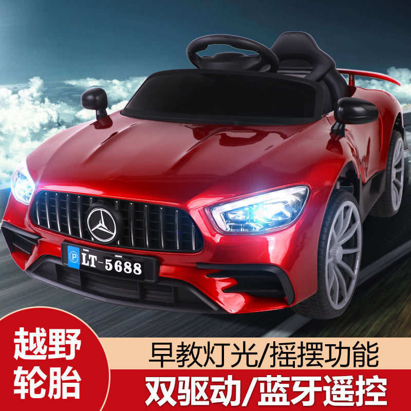 Mercedes-Benz children's electric car four-wheeled single boy and girl remote control early education can sit adult manufacturers wholesale