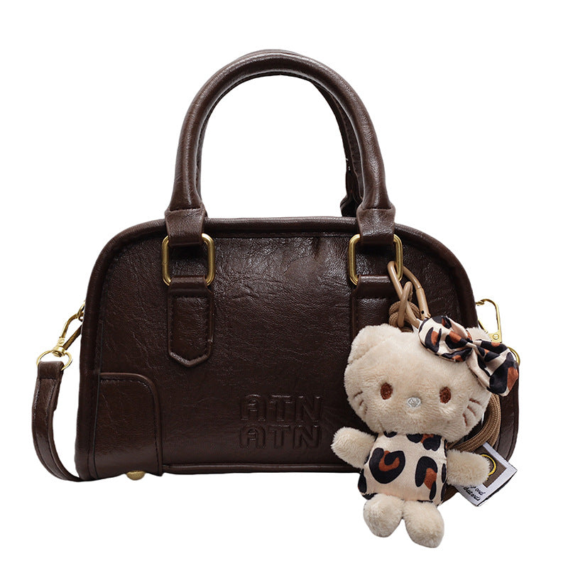 French retro handbag women's bag new 2026 trendy versatile crossbody bag high-end texture work shoulder bag