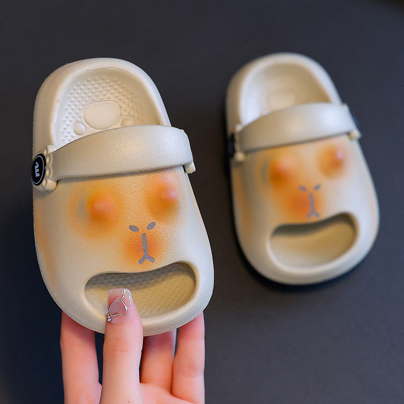 Girls' slippers - kitten design - summer  new arrival - baby indoor home bath eva slides - non-slip - boys'