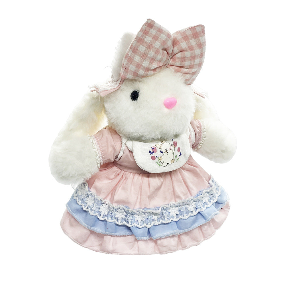 Lop-eared rabbit stuffed toy keychain pendant rabbit couple school bag small ornament birthday gift stuffed doll