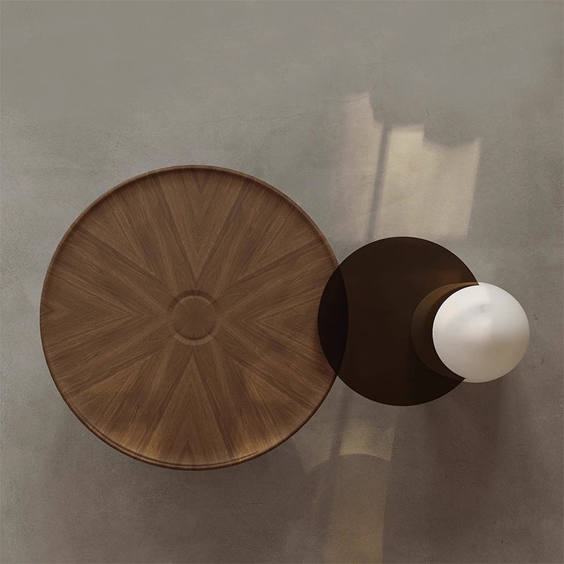 Source factory accessible luxuryclassy coffee table living room for home side table corner table combination round walnut coffee table